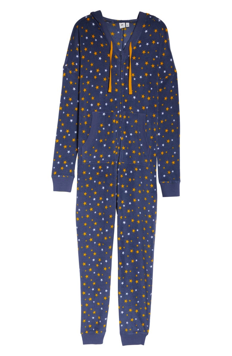 BP. Microfleece Hooded Jumpsuit Pajamas, Alternate, color,