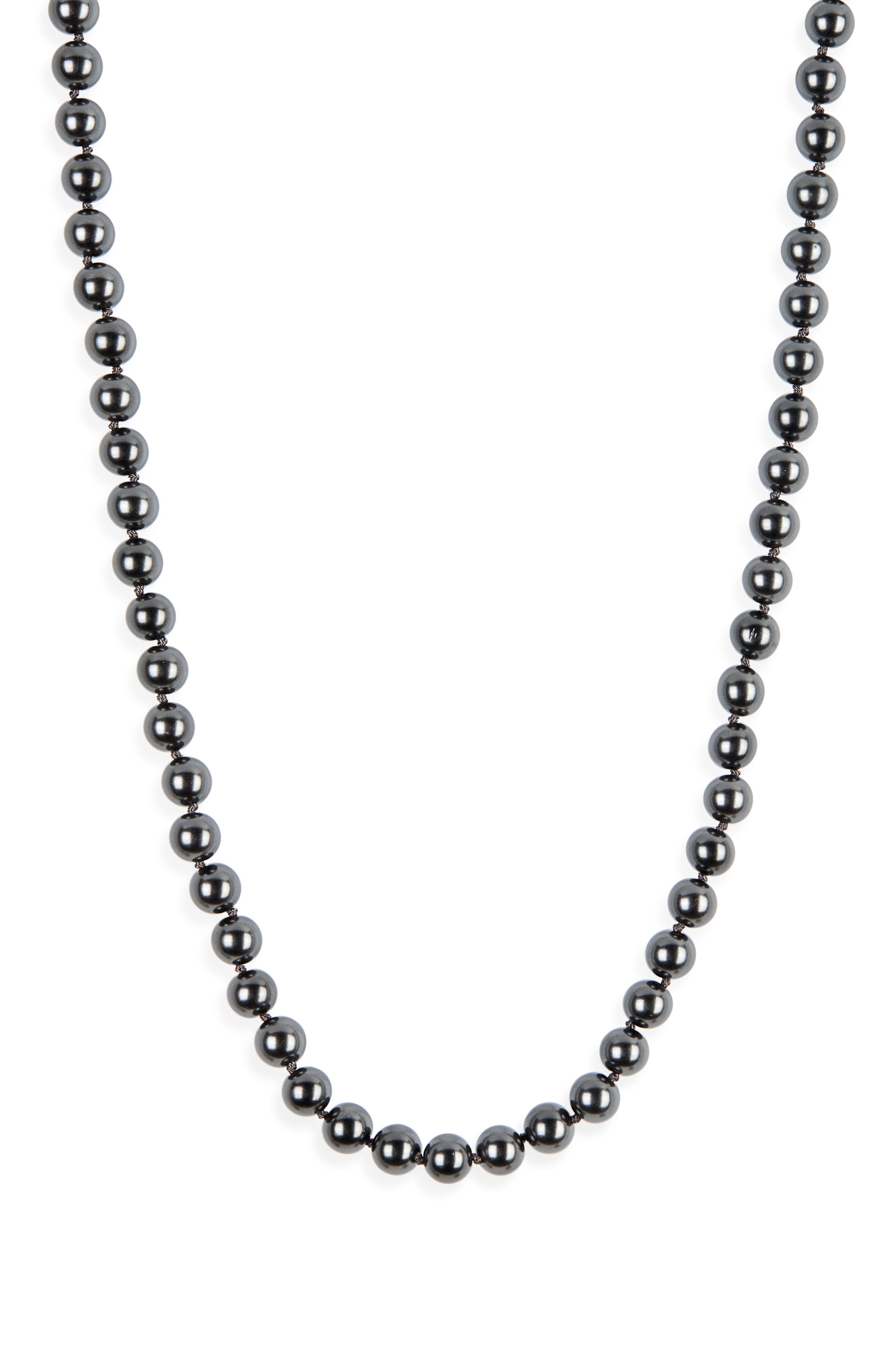 Kenneth Jay Lane Faux Pearl Long Necklace