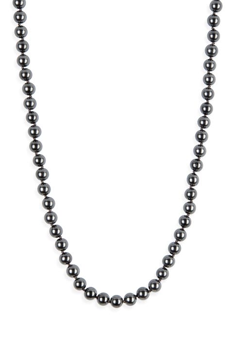 Faux Pearl Long Necklace