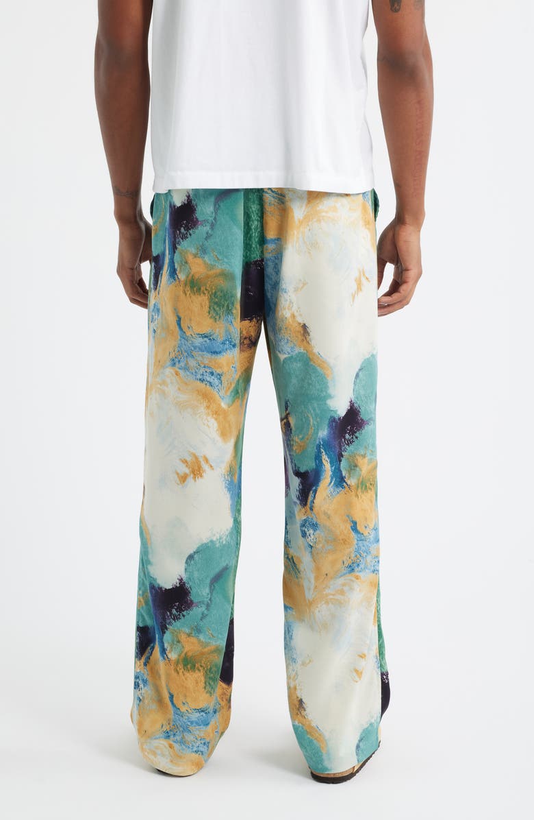 RIZORT Vincent Abstract Print Drawstring Pants, Alternate, color, Green