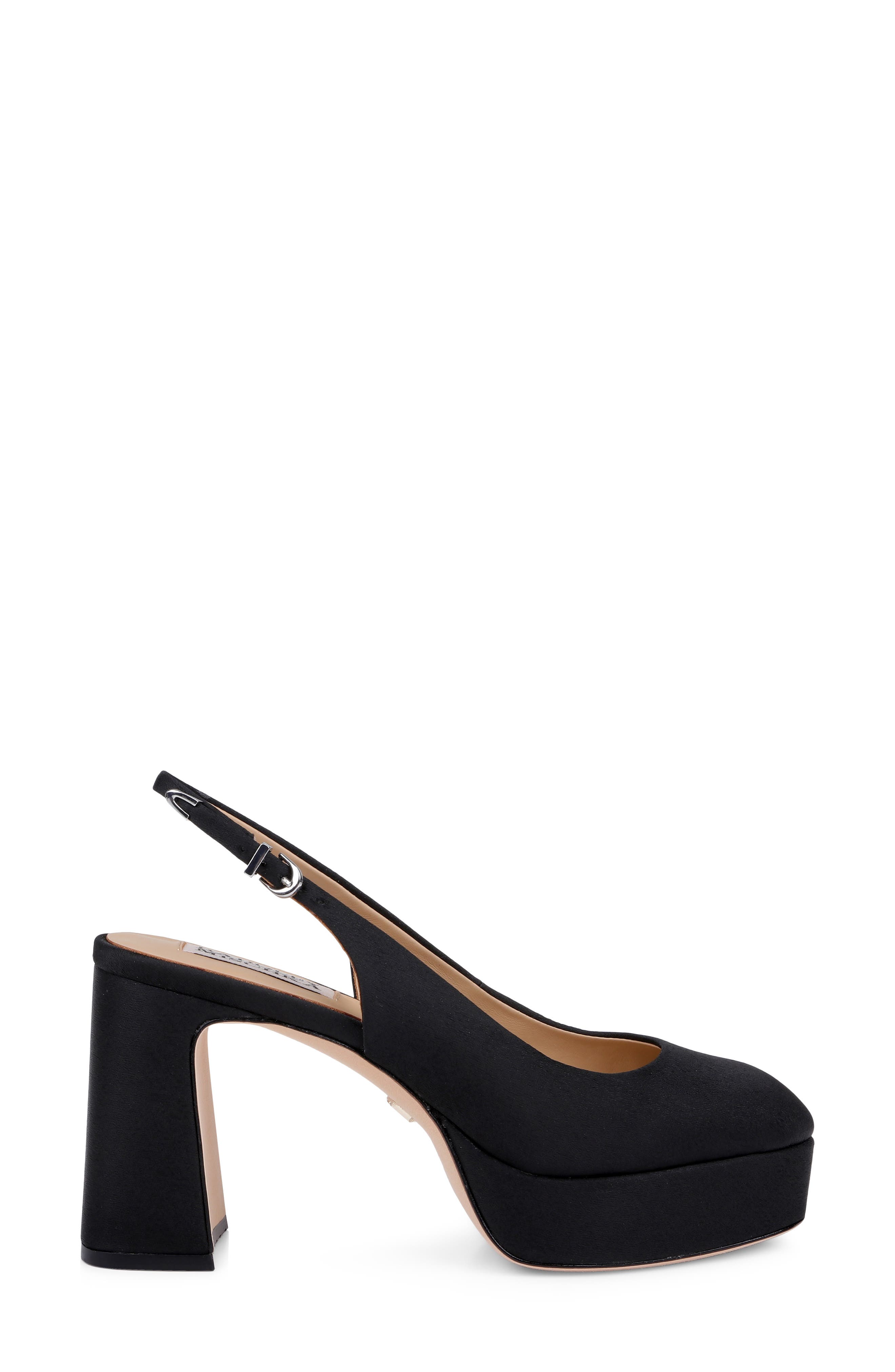 Rylan Slingback Platform Pump, Alternate, color, BLACK CREP