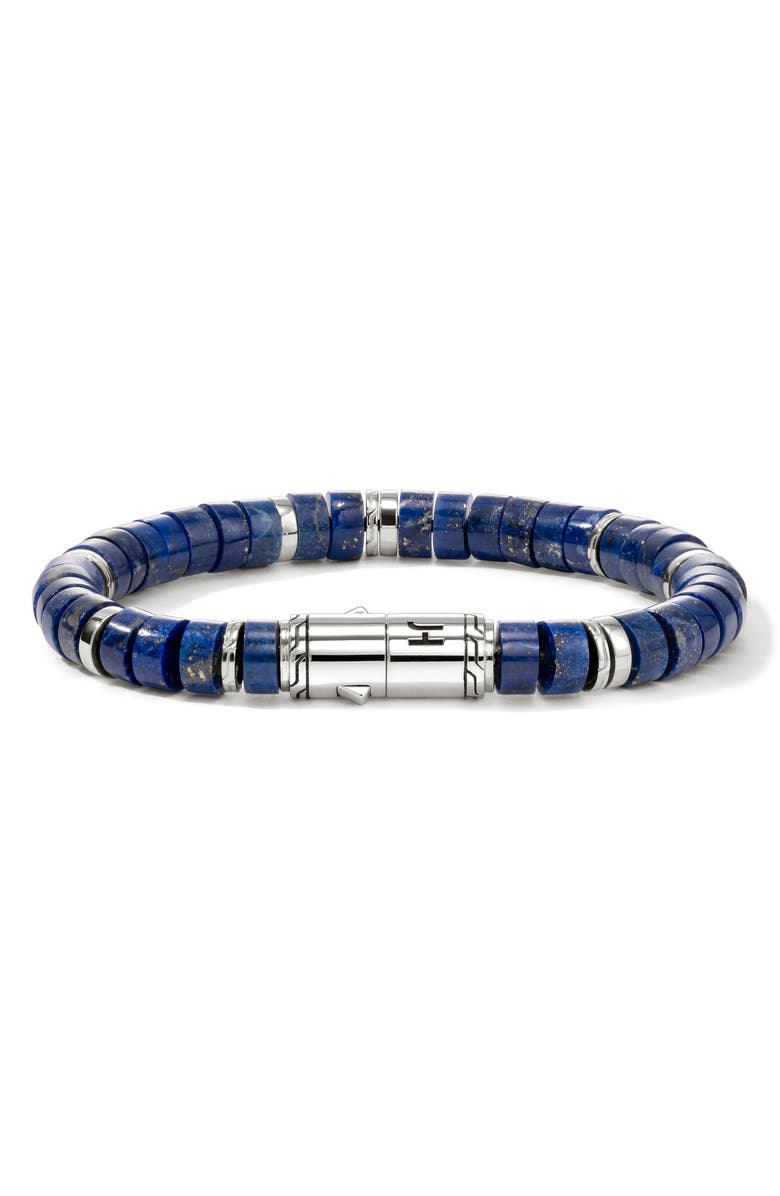 John Hardy Heishi Beaded Bracelet, Alternate, color, Silver