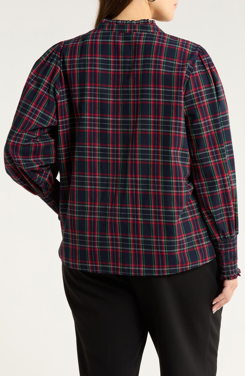 SUGARLIPS Chapman Plaid Shirt, Alternate, color, Navy Multi