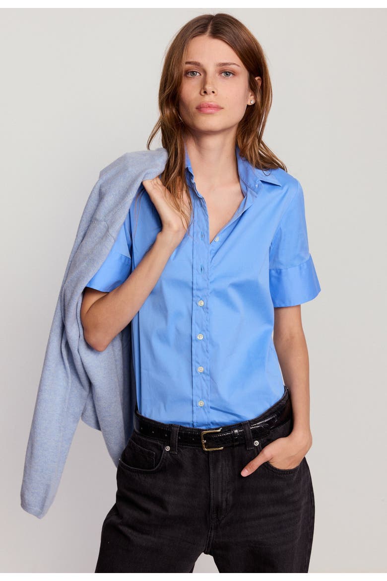 The Short Sleeve Shirt, Main, color, French Blue