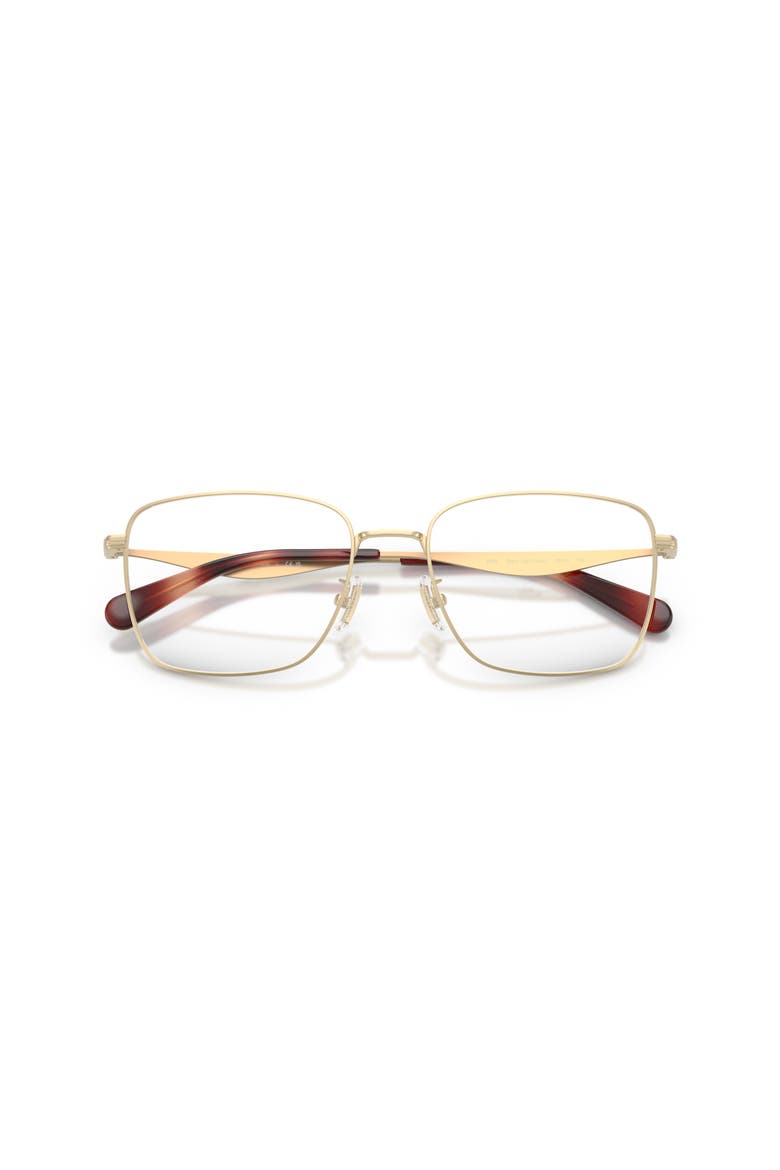 54mm Square optical glasses, Alternate, color, Gold