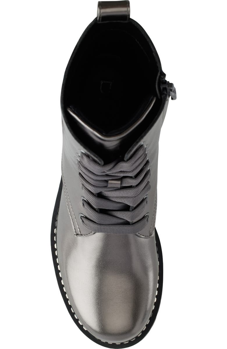 DKNY Rommily Lug Sole Combat Boot, Alternate, color, Graphite