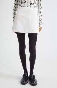 Marimekko Kirjasto Unikko Jacquard A-Line Faille Miniskirt