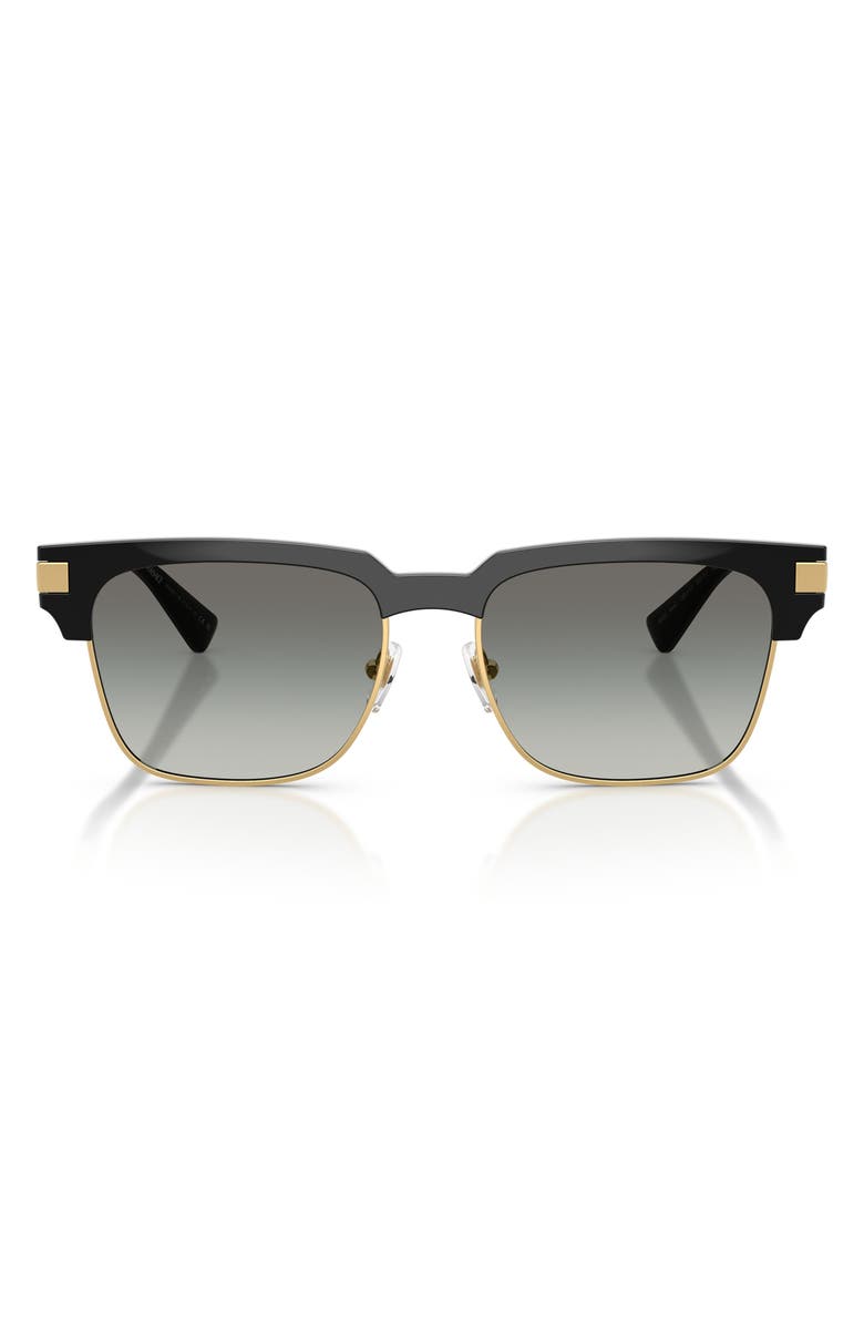 Versace 55mm Gradient Square Sunglasses, Main, color, 