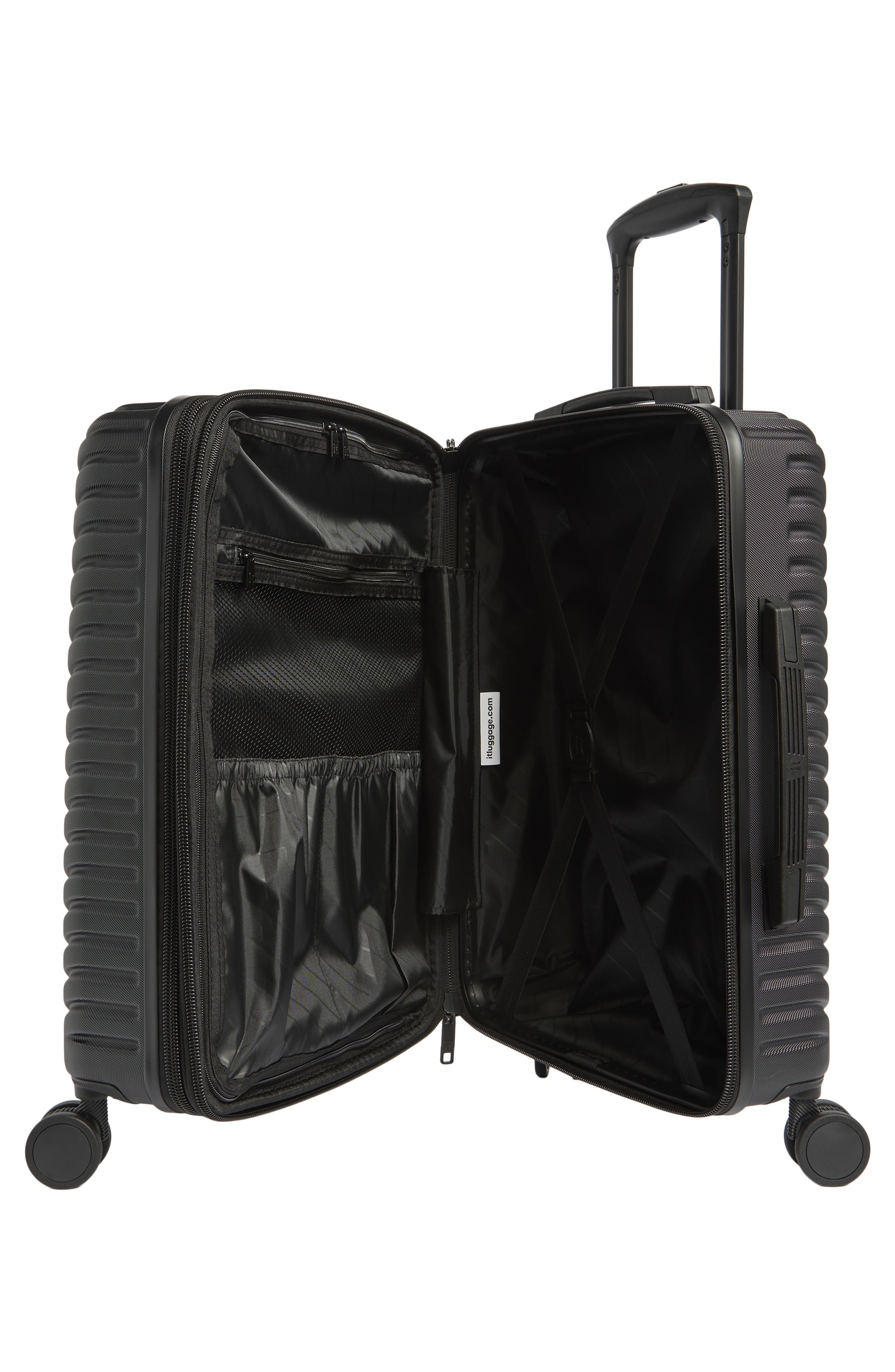 IT LUGGAGE Pleating 21-Inch Hardside Carry-On Luggage, Alternate, color, Black