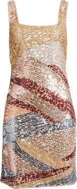 Pisarro Nights Beaded Sleeveless Minidress