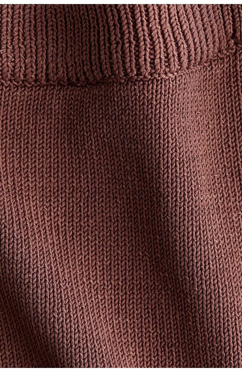 H&M Roll-edge Knitted Shorts, Alternate, color, Dark Dusty Pink