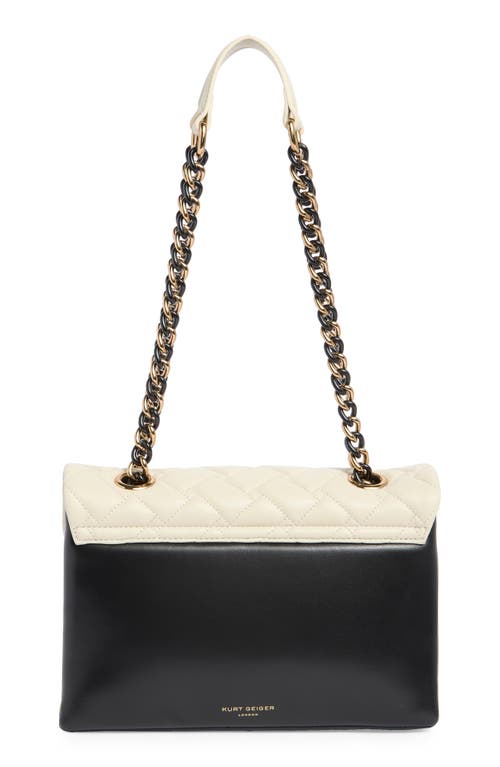 Kurt Geiger London Kensington Leather Convertible Shoulder Bag In Gray