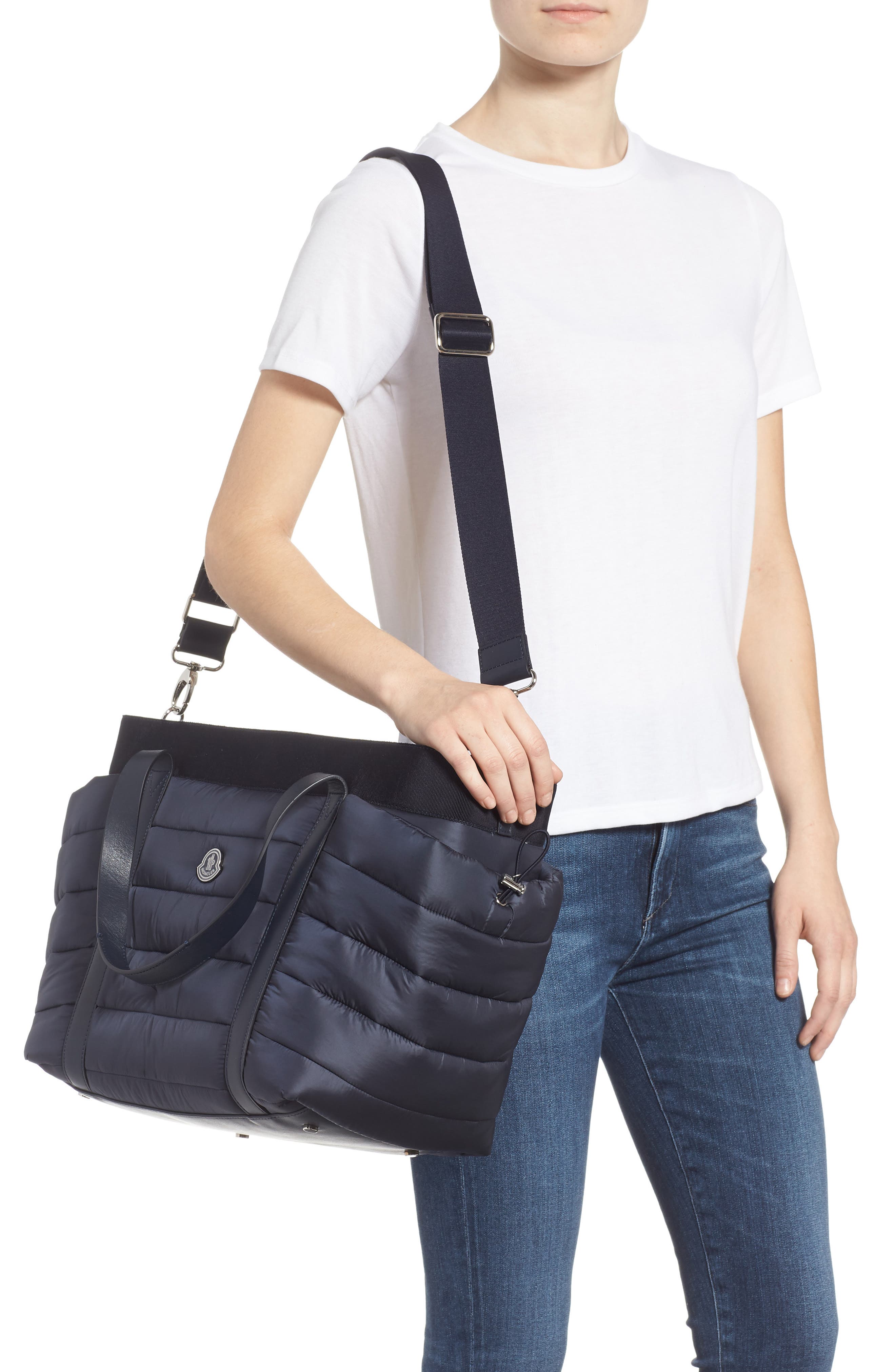 Moncler Nylon Diaper Bag, Alternate, color, 