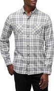 TravisMathew Cloud Plaid Flannel Button-Up Shirt