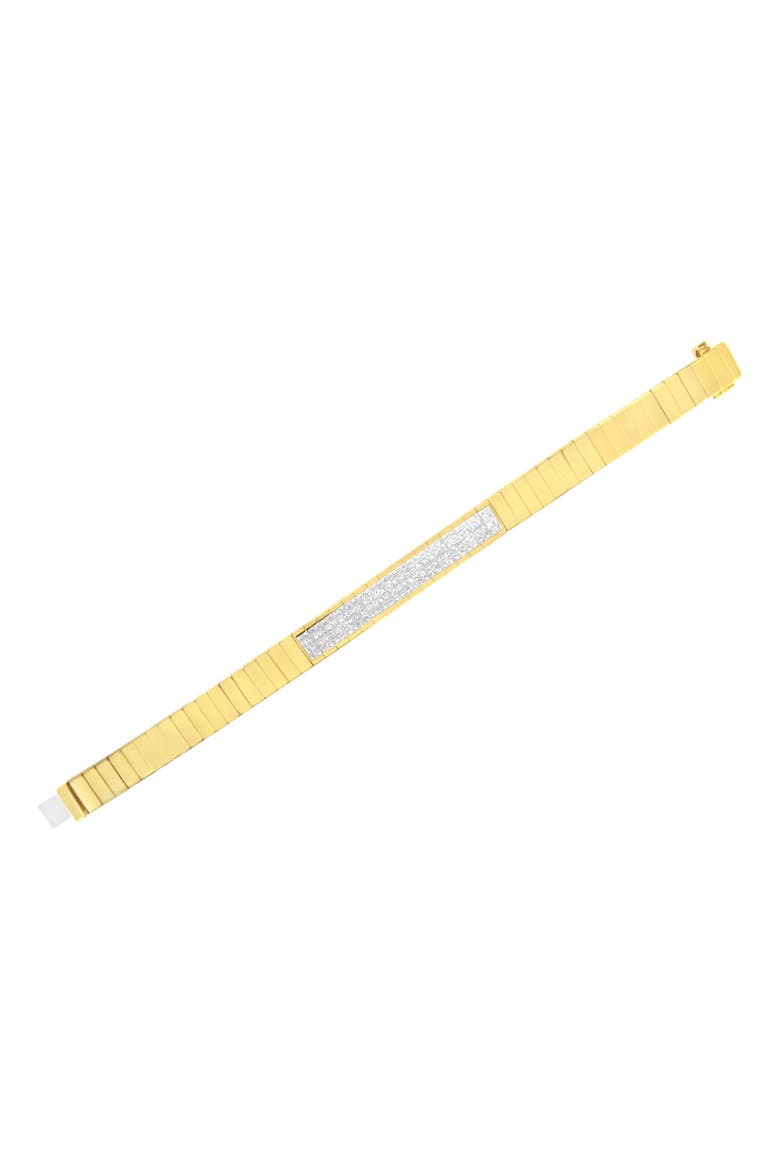 14K Yellow Gold 3 5/8 cttw Diamond ID Tennis Bracelet, Alternate, color, Yellow