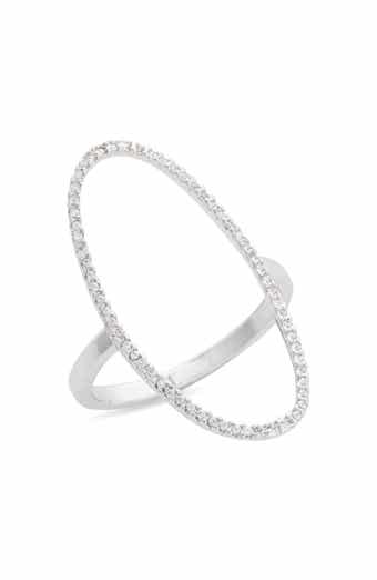 NORDSTROM RACK CZ Pavé Open Oval Ring