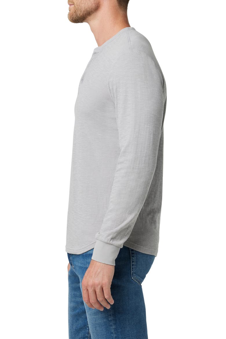 Double Face Thermal Henley Shirt, Alternate, color, ULTIMATE GREY