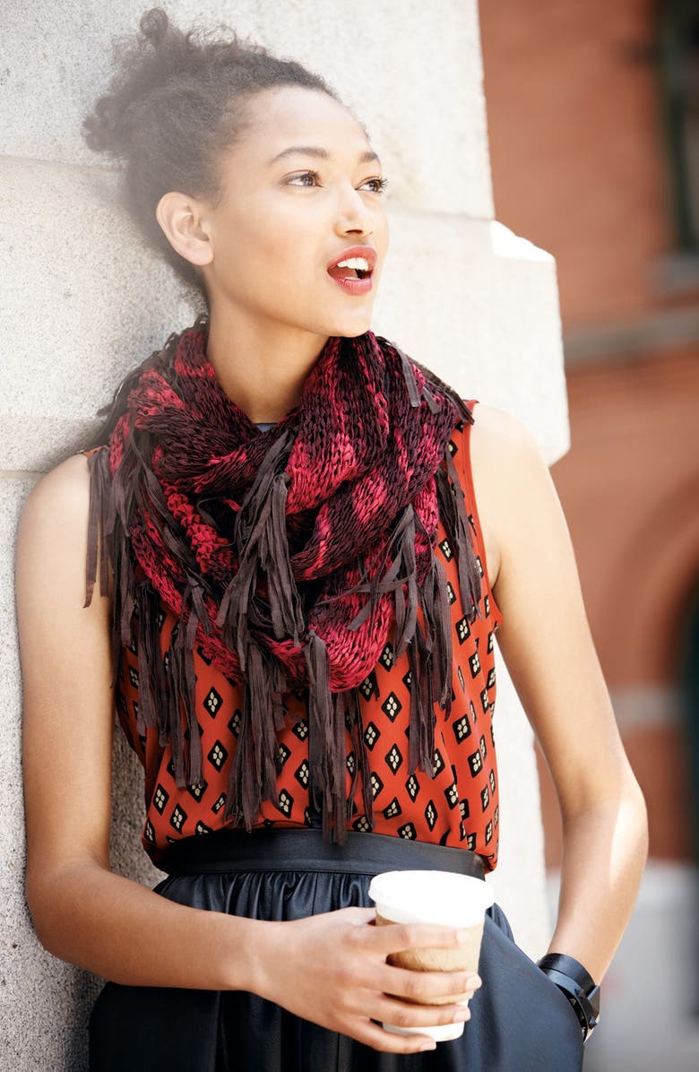 Steve Madden Tie Dye Infinity Scarf, Alternate, color, 