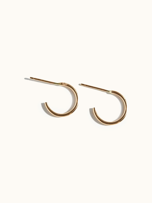 Able Celine Hoops In Goldilled