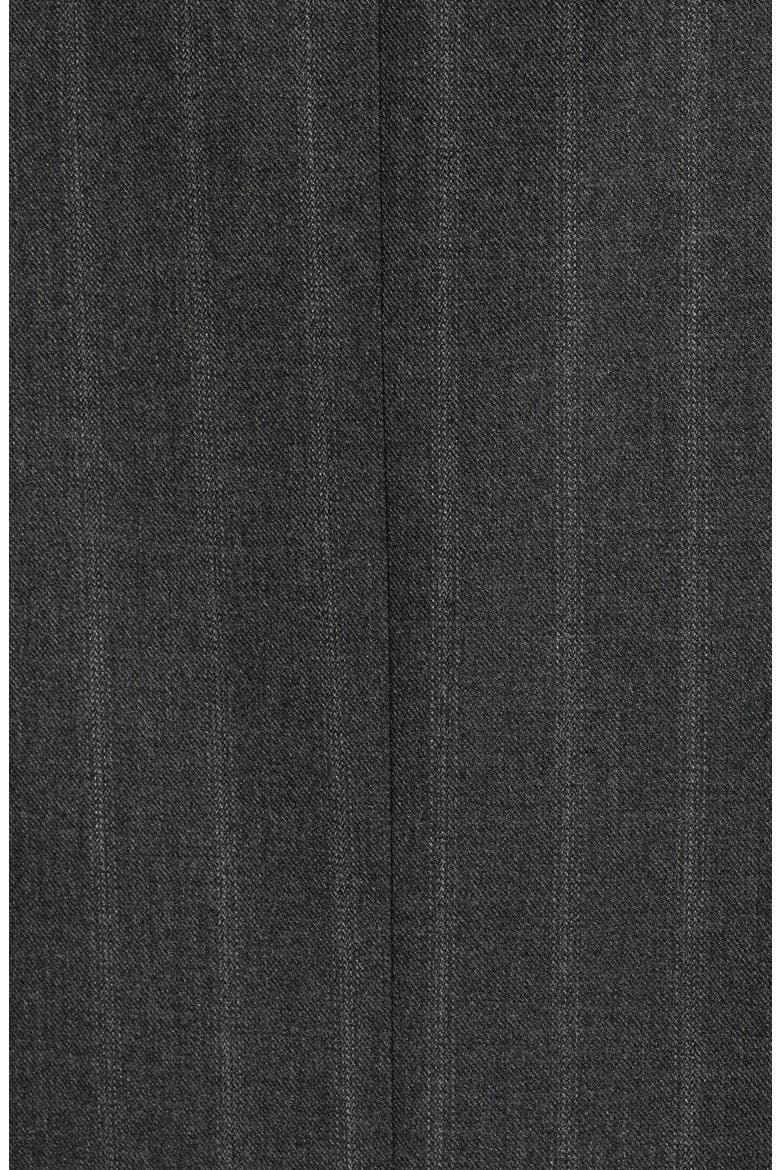 Three-Button Pinstripe Blazer, Alternate, color, CHARCOAL