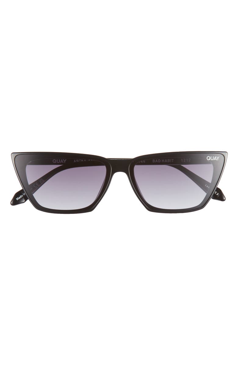 QUAY Bad Habit 65mm Cat Eye Sunglasses, Main, color,