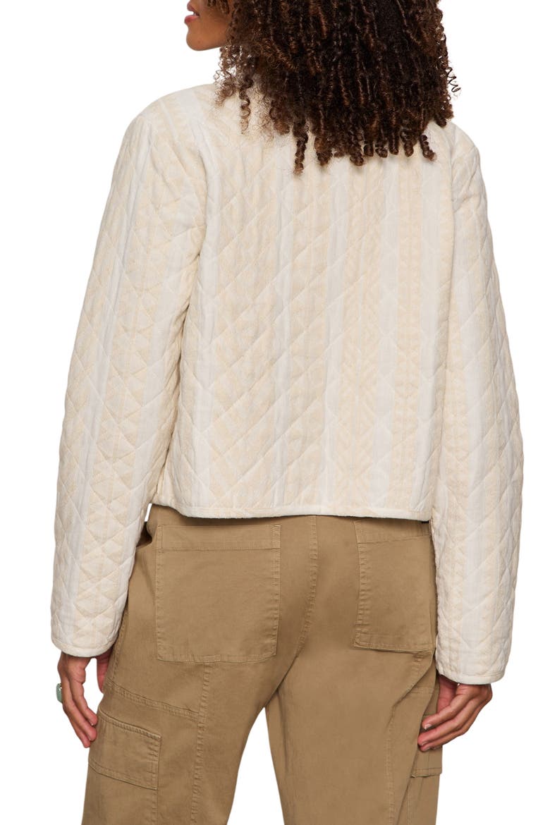 Coco Geo Quilted Jacket, Alternate, color, COLLAGEN WHITE STRIPE