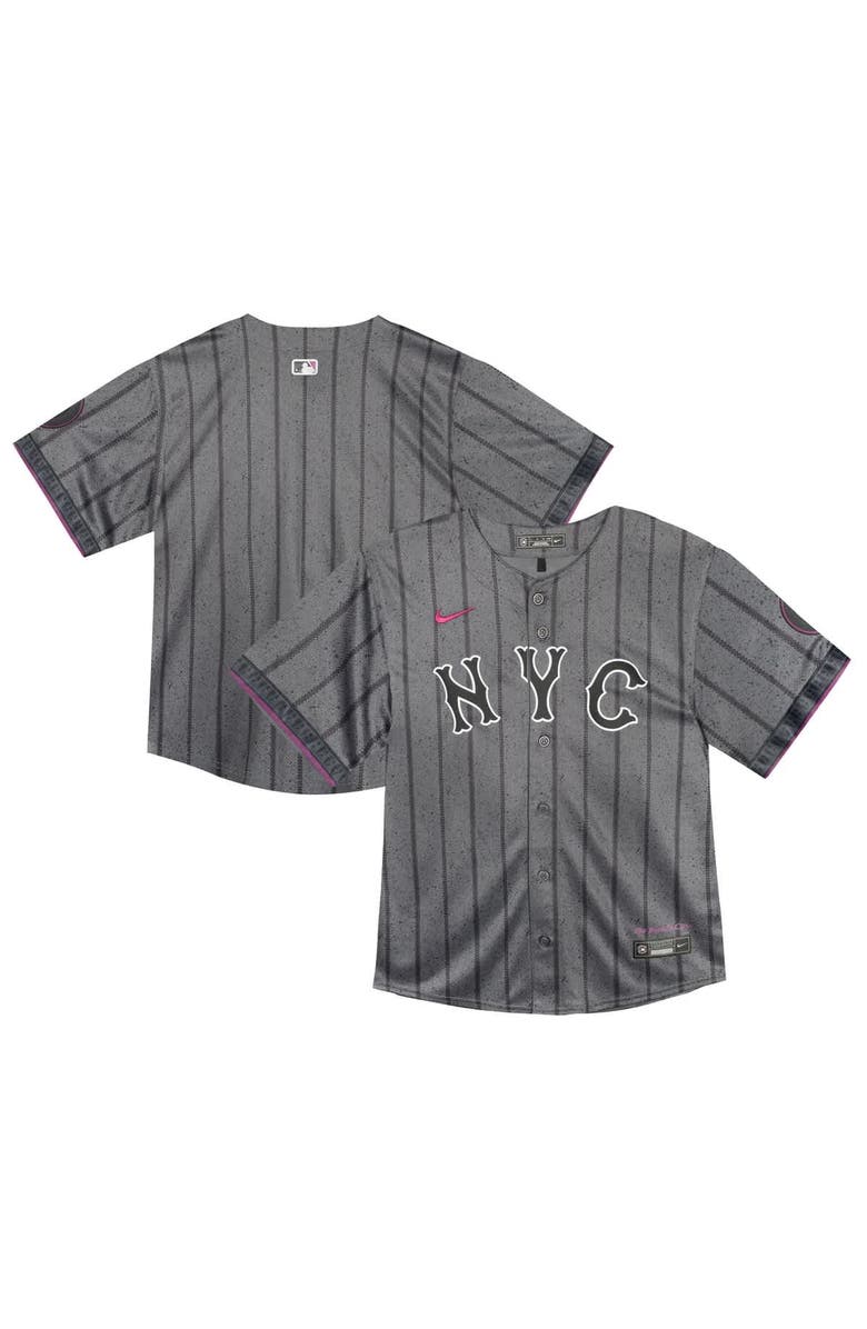 Nike Toddler Nike  Gray New York Mets City Connect Team Limited Jersey, Main, color, Gray