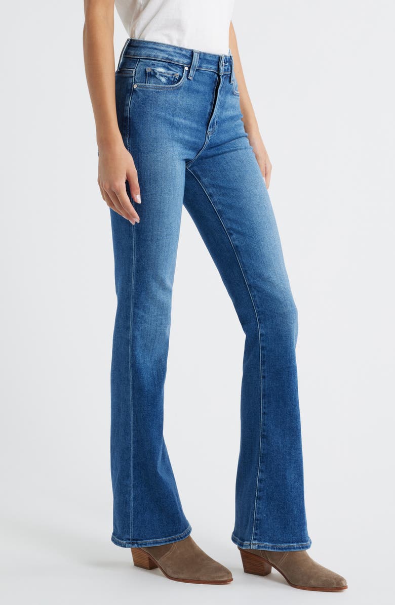 PAIGE Laurel Canyon High Waist Flare Leg Jeans, Alternate, color, Bookshelf