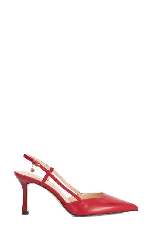 Dune London Composure Pointed Toe Slingback Pump In Red