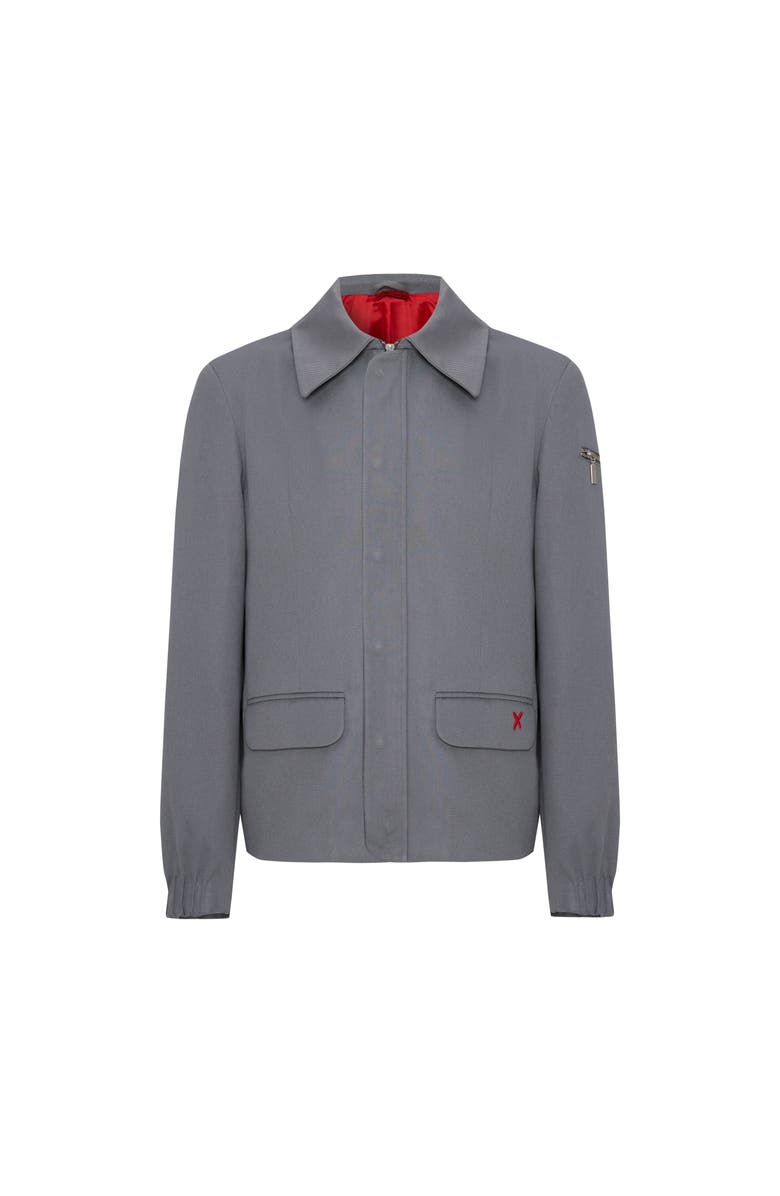 PCFG Pure Cotton Puffer Gabardine Jacket, Main, color, Grey