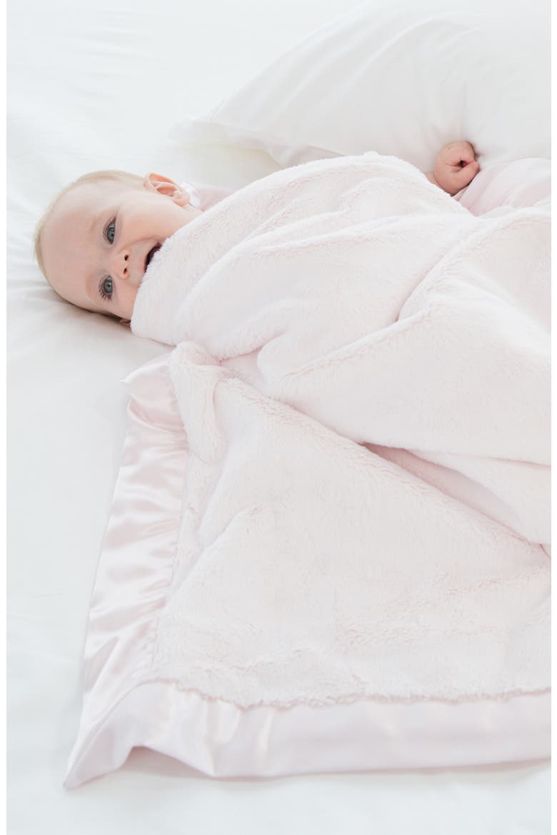 Luxe Baby Blanket, Alternate, color, PINK