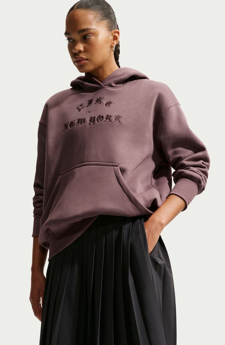 Nike Sportswear Phoenix Oversize Hoodie, Alternate, color, Tattoo/ Brown Baroque