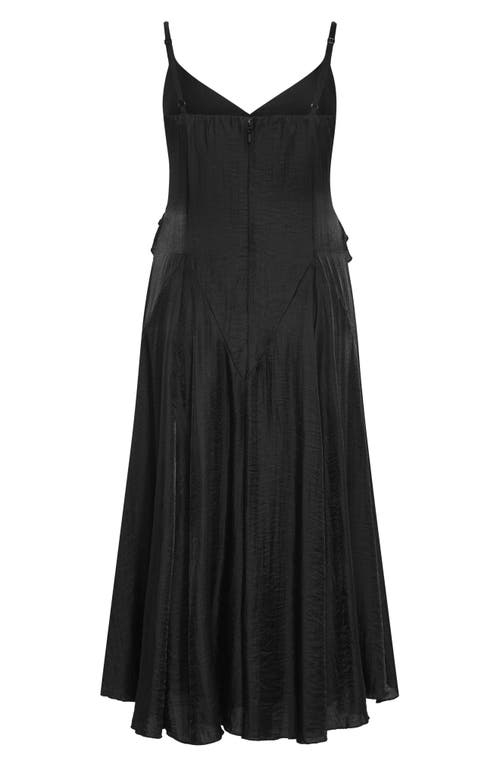 City Chic Clara Maxi Dress In Black