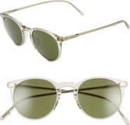 Oliver Peoples O'Malley 48mm Tinted Round Sunglasses