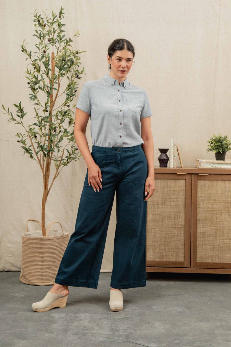 Juniper Shirt, Alternate, color, Denim Twill