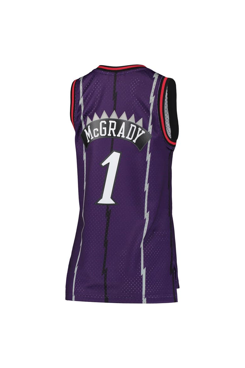 Women's Mitchell & Ness Tracy McGrady Purple Toronto Raptors 1998/99 Hardwood Classics Swingman Jersey, Alternate, color, Purple