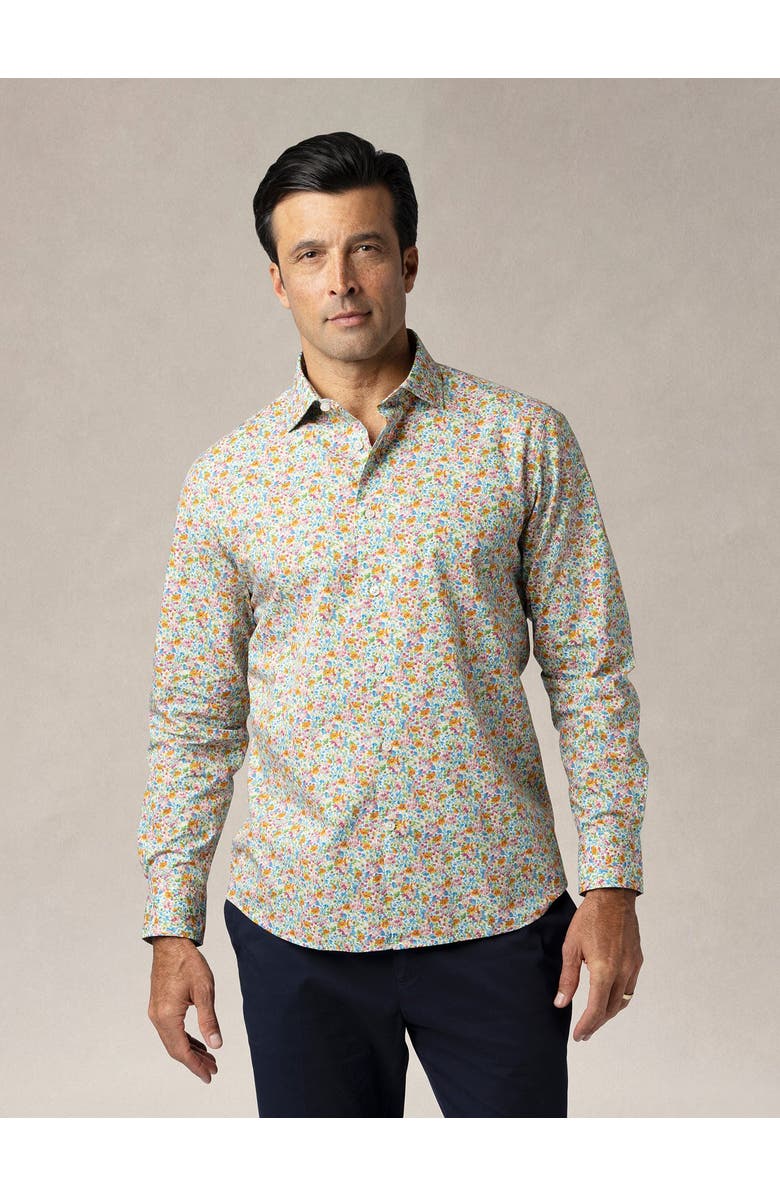 Robert Talbott Reynolds Spring Floral Print Contemporary Fit Shirt, Main, color, 