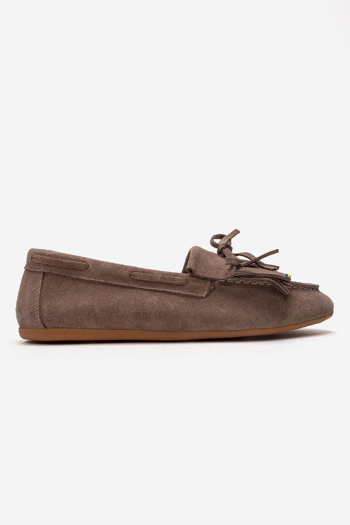 Evelyn Leather Loafer, Alternate, color, Mink Suede