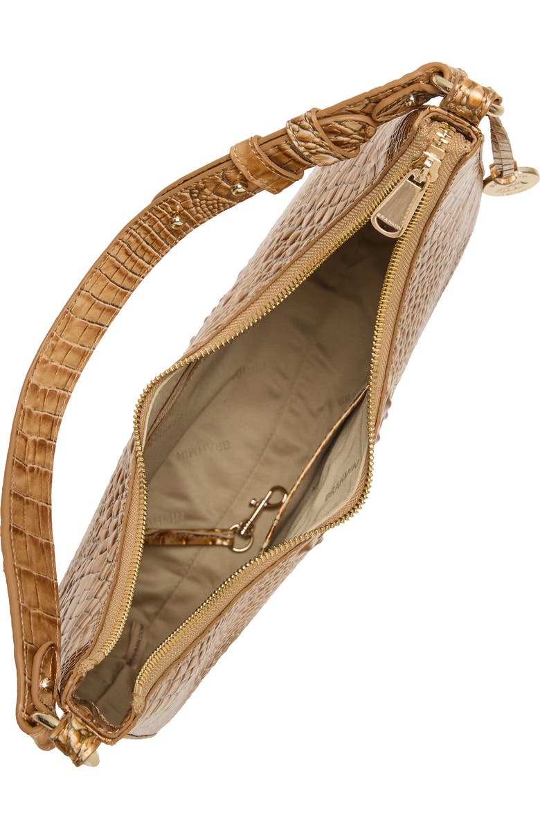 Brahmin Tabitha Croc Embossed Leather Shoulder Bag, Alternate, color,