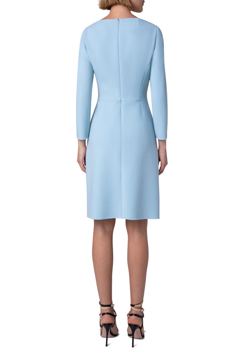 Stretch Wool A-Line Dress, Alternate, color, 017 ICE