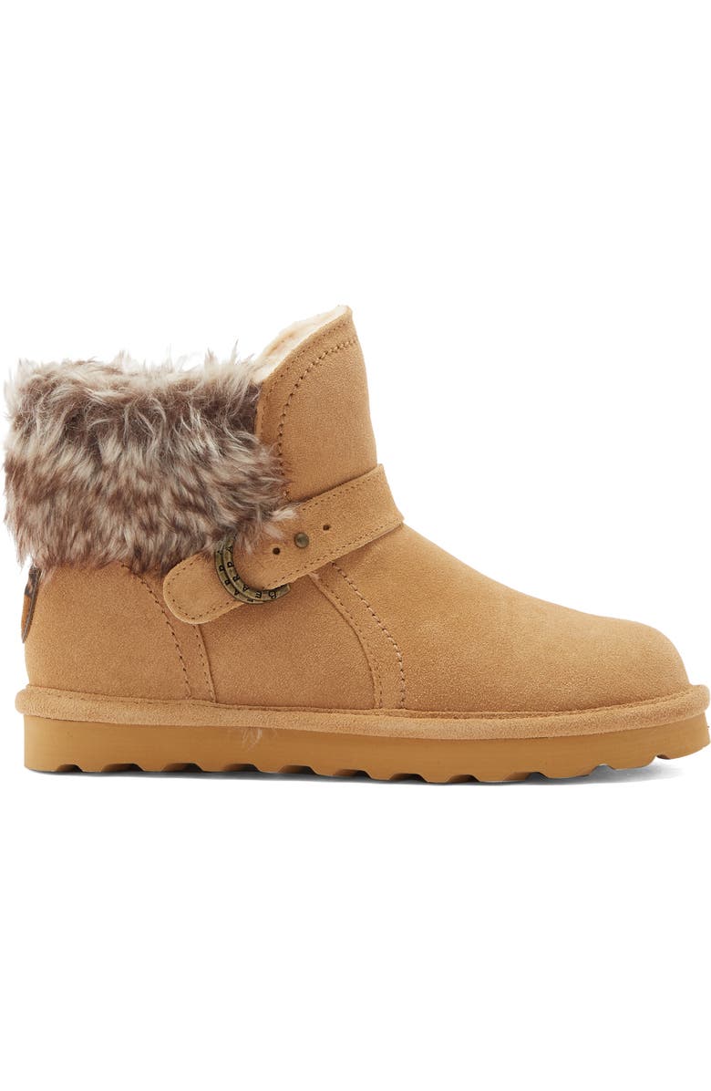 BEARPAW Koko Genuine Shearling Waterproof Boot, Alternate, color, Iced Coffee