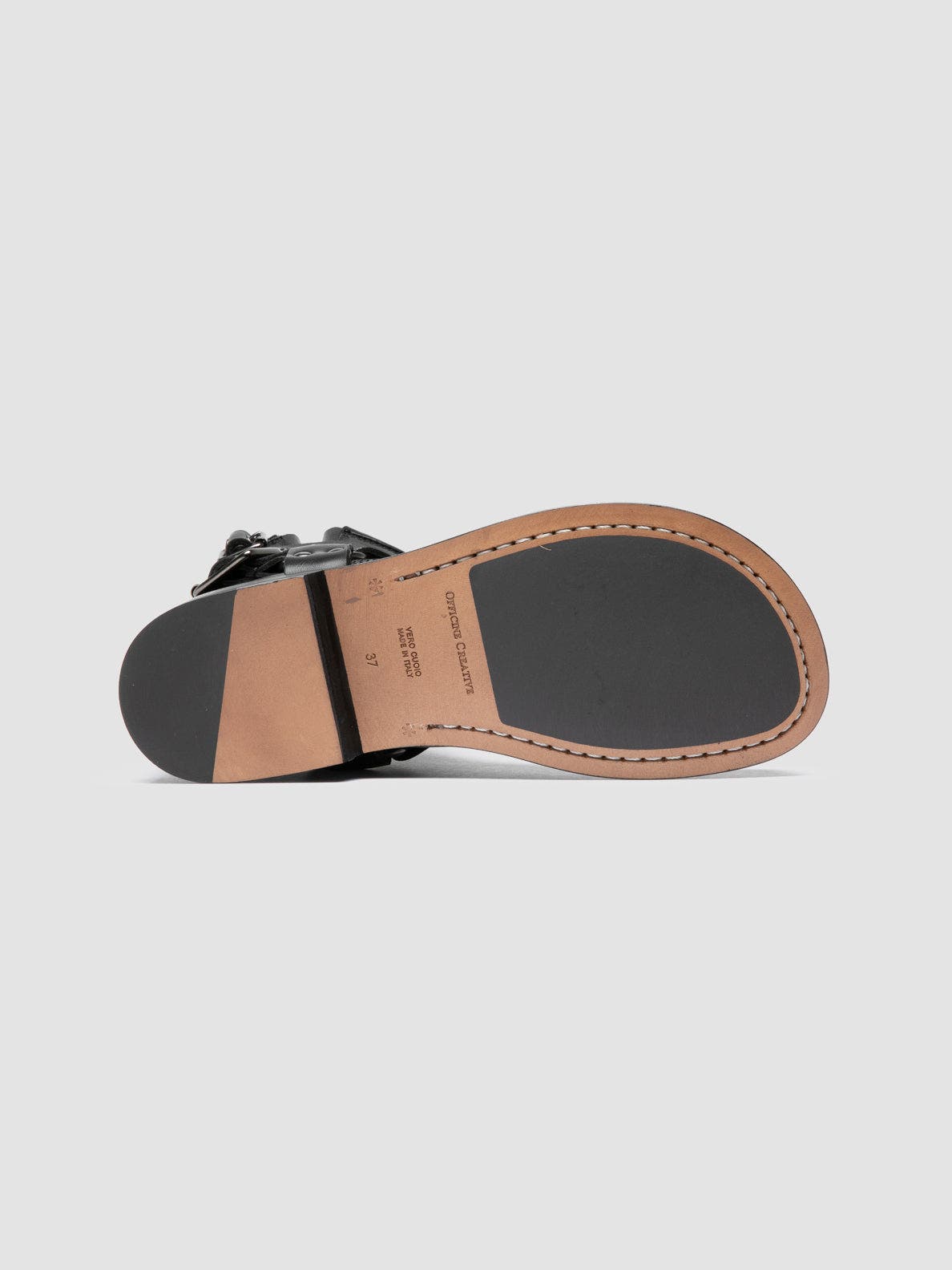 Officine Creative Emerald 016 Leather Harness Boots, Alternate, color, Black