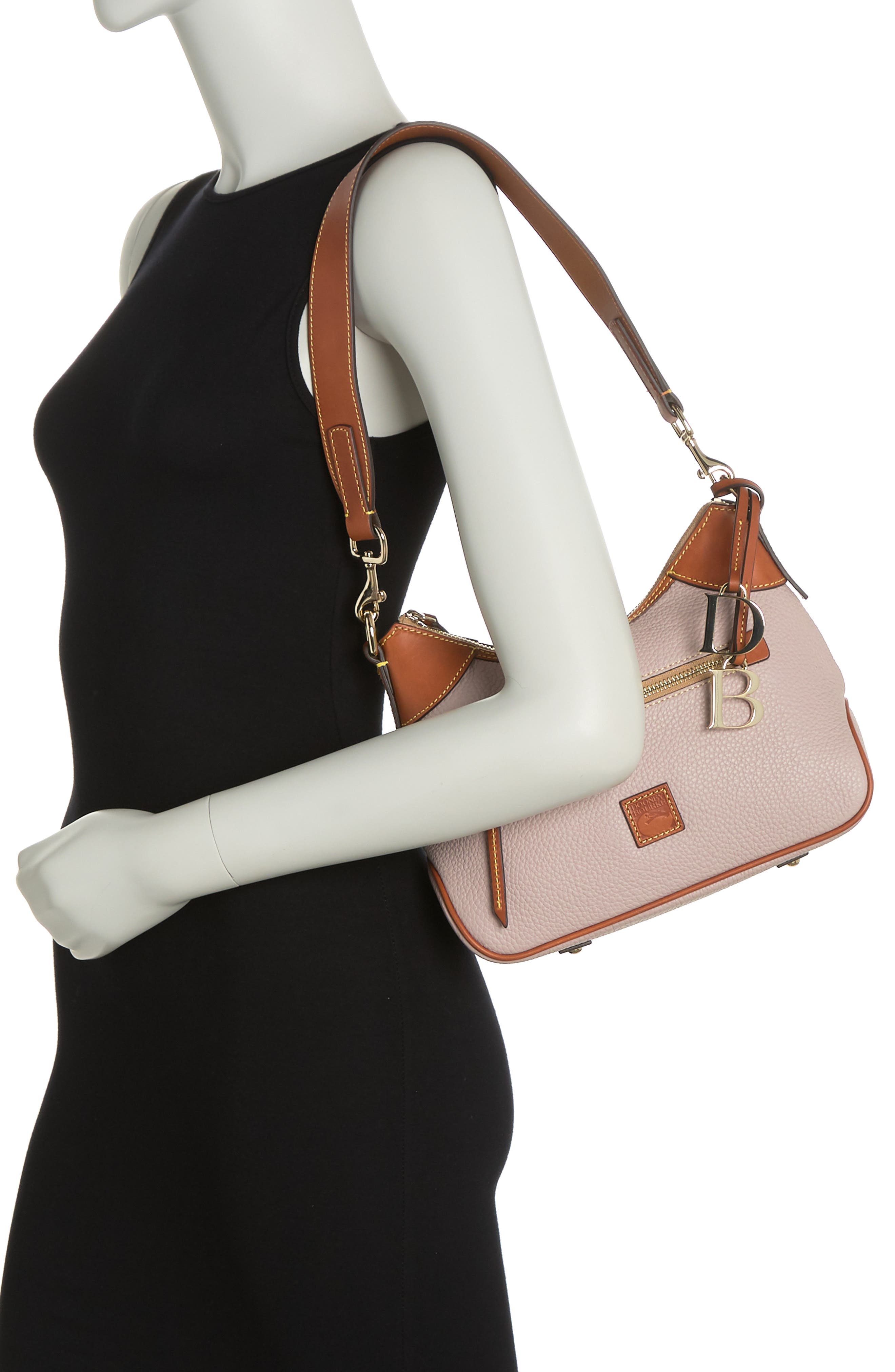 Dooney & Bourke Dooney and Bourke Small Leather Hobo Bag, Alternate, color, 