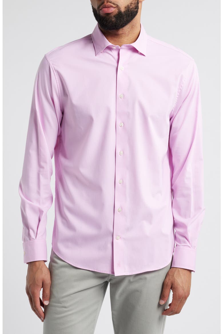 Travis Button-Down Shirt, Main, color, PORTO PINK