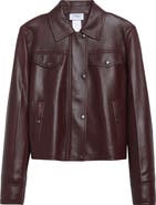 Akris punto Pin Dot Lambskin Leather Moto Jacket