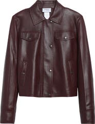 Akris punto Pin Dot Lambskin Leather Moto Jacket