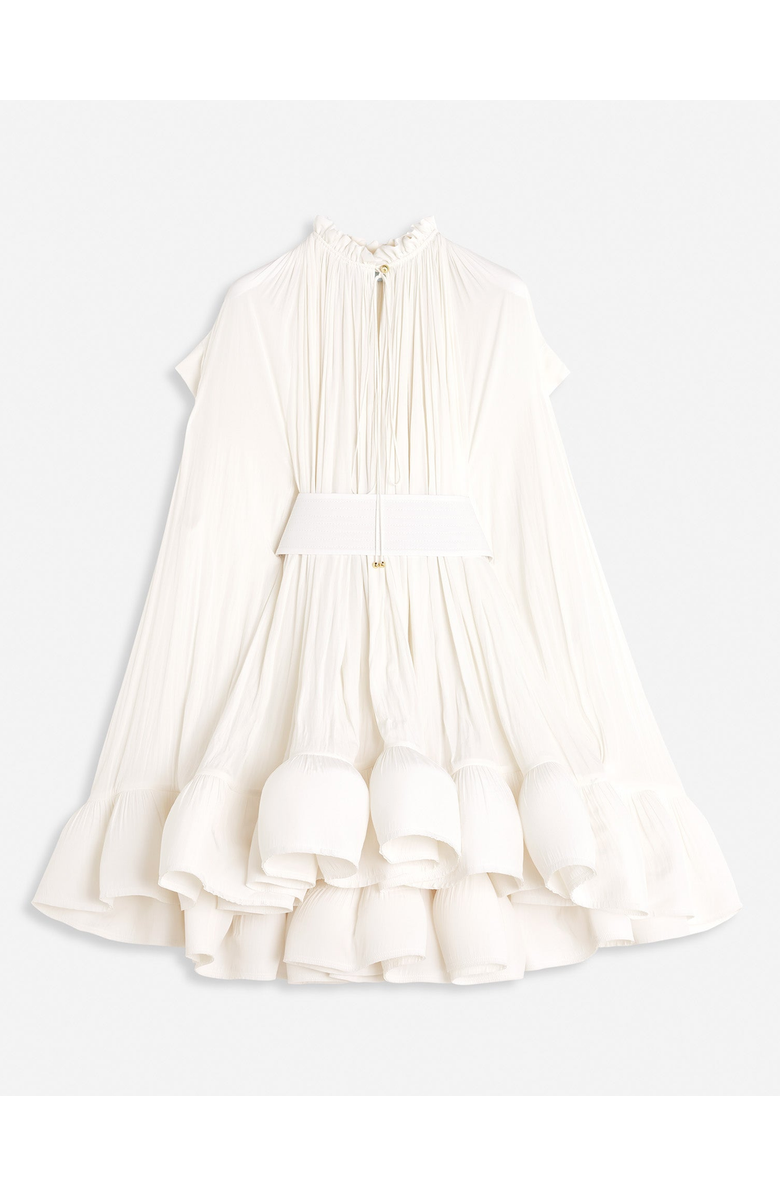 Lanvin Short Charmeuse Dress, Main, color, Off White