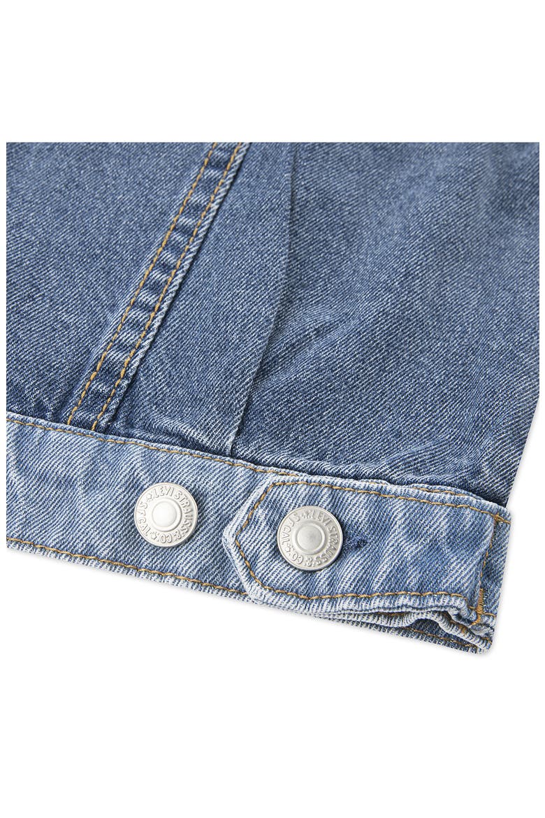 Kids' '90s Colorblock Denim Trucker Jacket, Alternate, color, RODEO