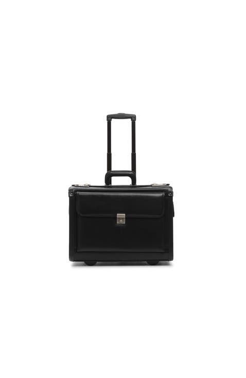 MobileMax 18" Wheeled Leather Catalog Case