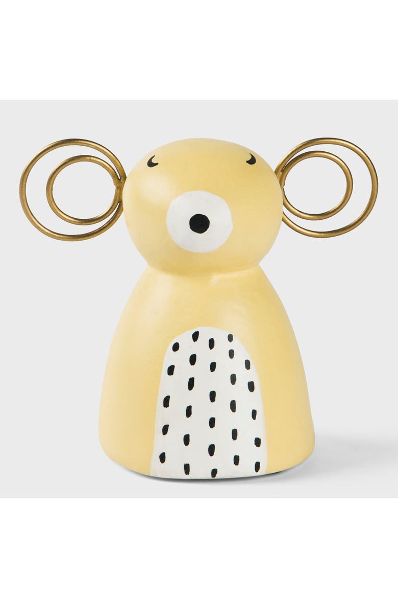 Winter Bear Figurine, Main, color, White and Gold